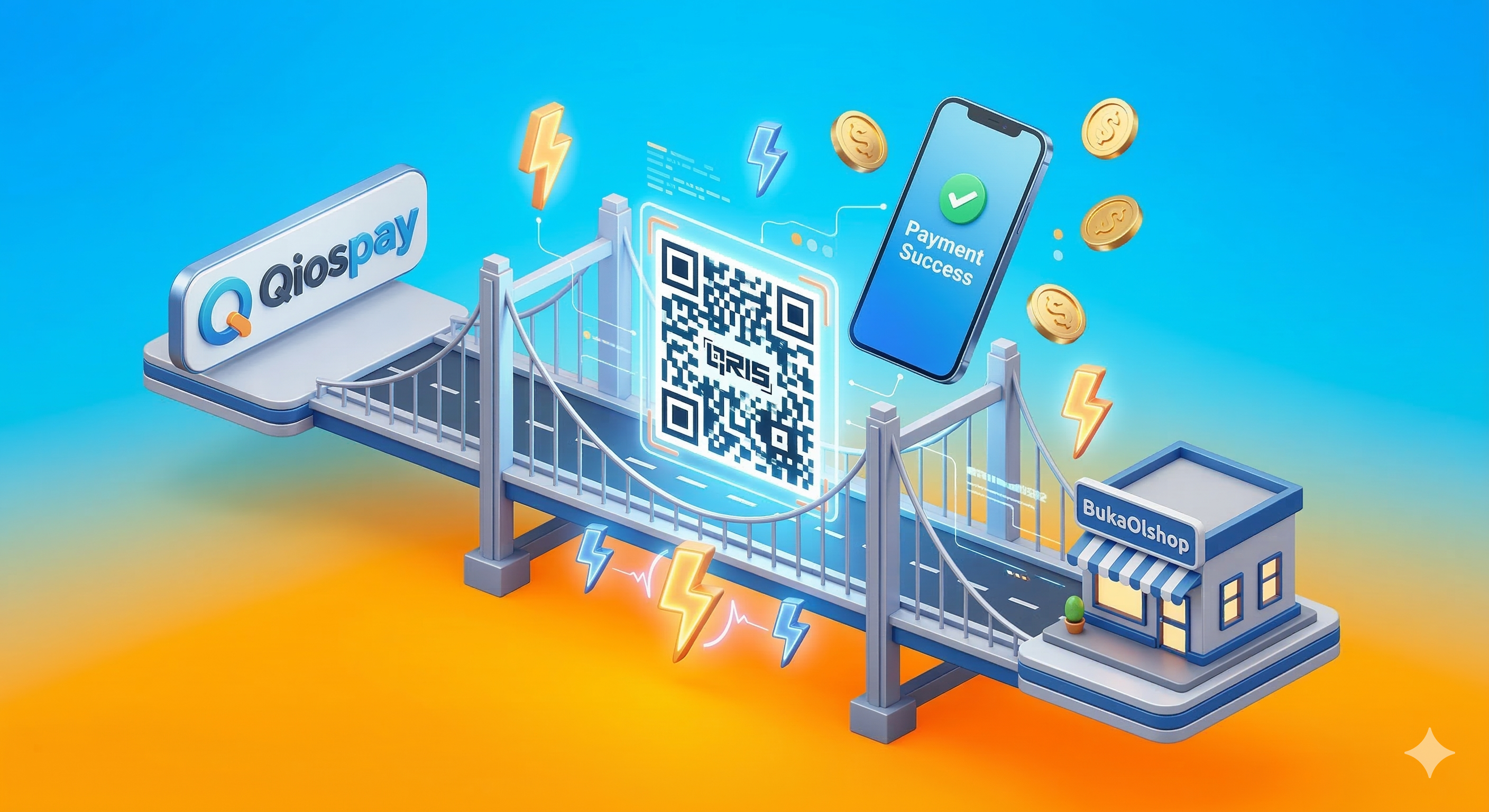 Panduan Lengkap Cara Integrasi Pembayaran QRIS Qiospay di BukaOlshop (Otomatis & Real-Time)